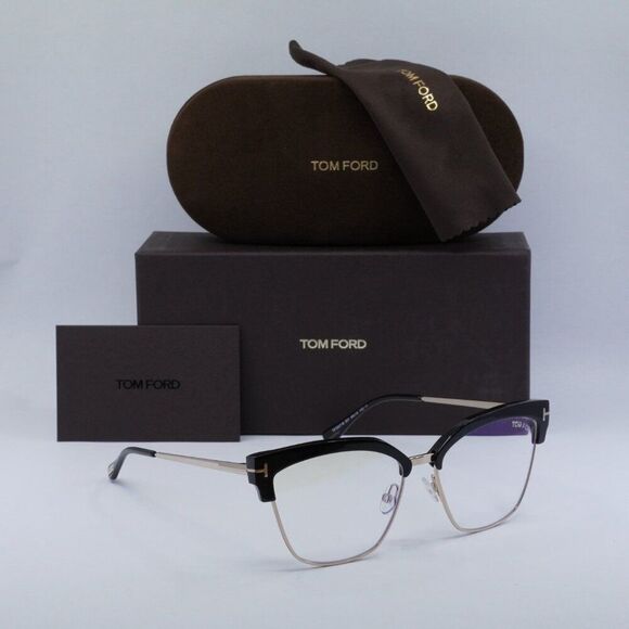 🕶️ New Tom Ford TF5547-B 001 Eyeglasses - Black Frame - Picture 10 of 10